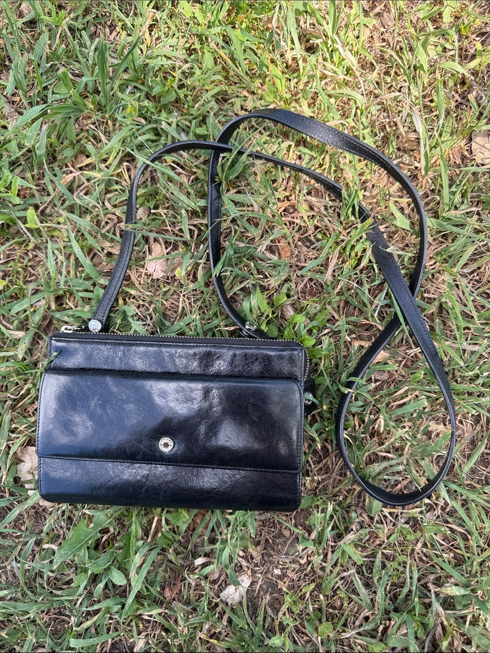 MONSAC original leather mini crossbody purse